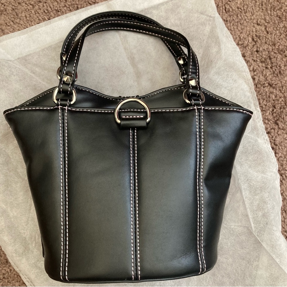 Current Mood Studded Black Chain Corset Handbag - Picture 2 of 6